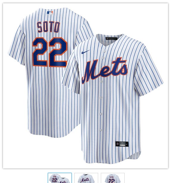Mets #22 Juan Soto White Jersey