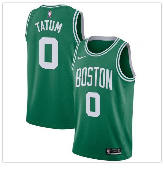 Celtics #0 Jayson Tatum Green Jersey