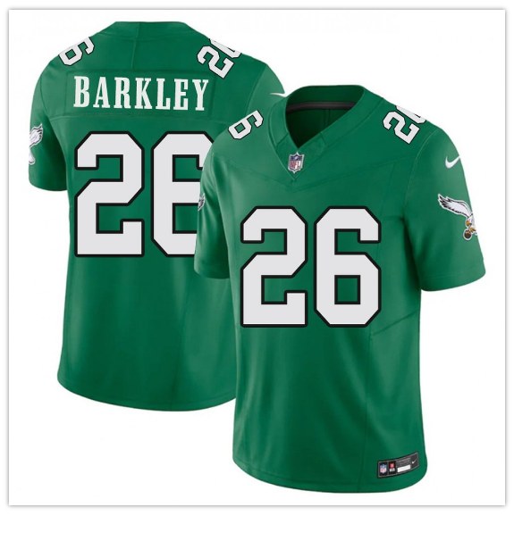 Eagles #26 Saquon Barkley Green Jersey